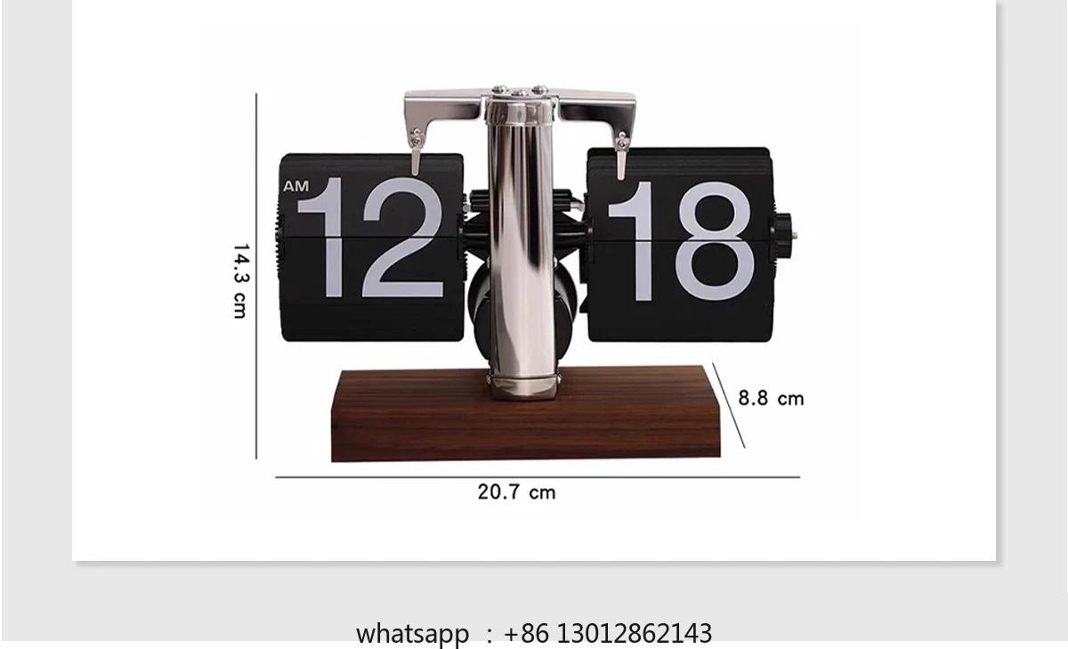 Luxury Watch Offers - 限定オファー NewLight 高級自動ページめくり時計 デスクトップ装飾品 レトロ機械式時計テーブル