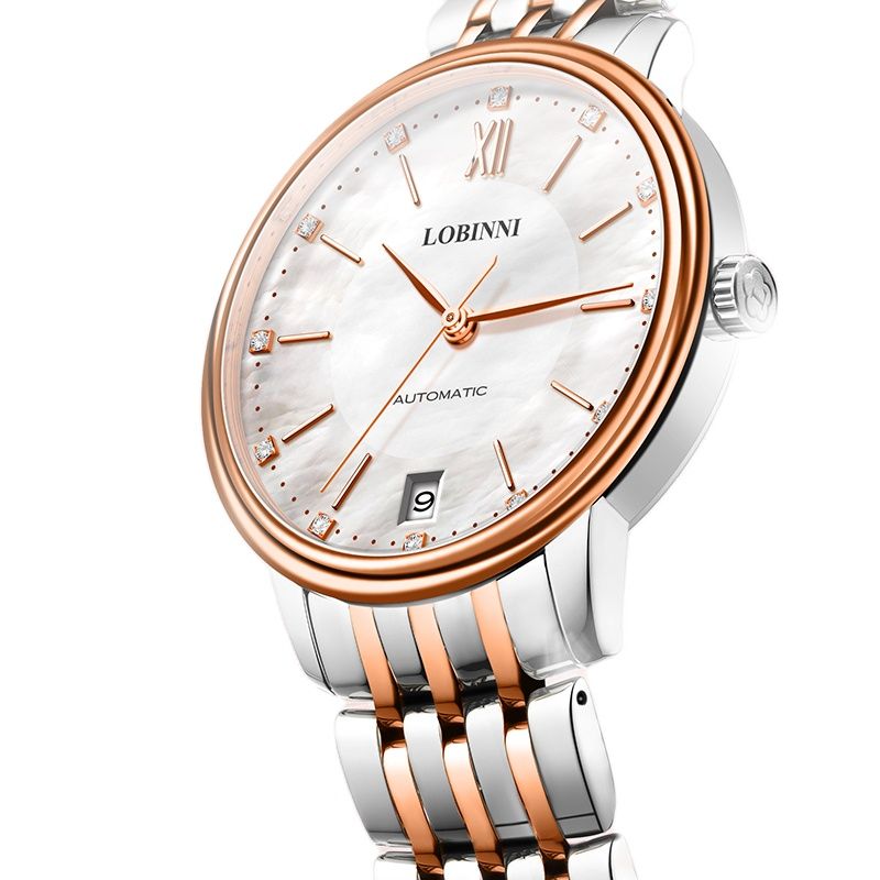 Luxury Watch Japan - LOBINNI レディース自動機械式時計ダイヤモンドサファイア防水日本 MIYOTA ムーブメント L2010 高級ブランド自動日付時計