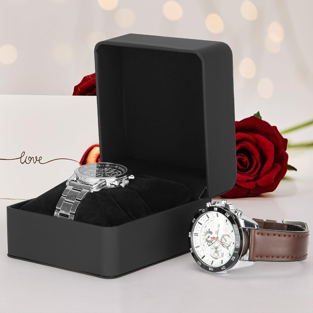 高級PUレザー製腕時計トラベルケース、取り外し可能な枕付き、 - Luxury Watch Image のレビューと価格