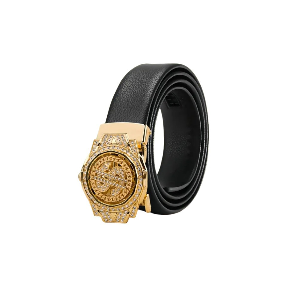 新しい高級ゴールデン時計バックルブラウン Pu レザーメンズ - Luxury Watch In China のレビューと価格