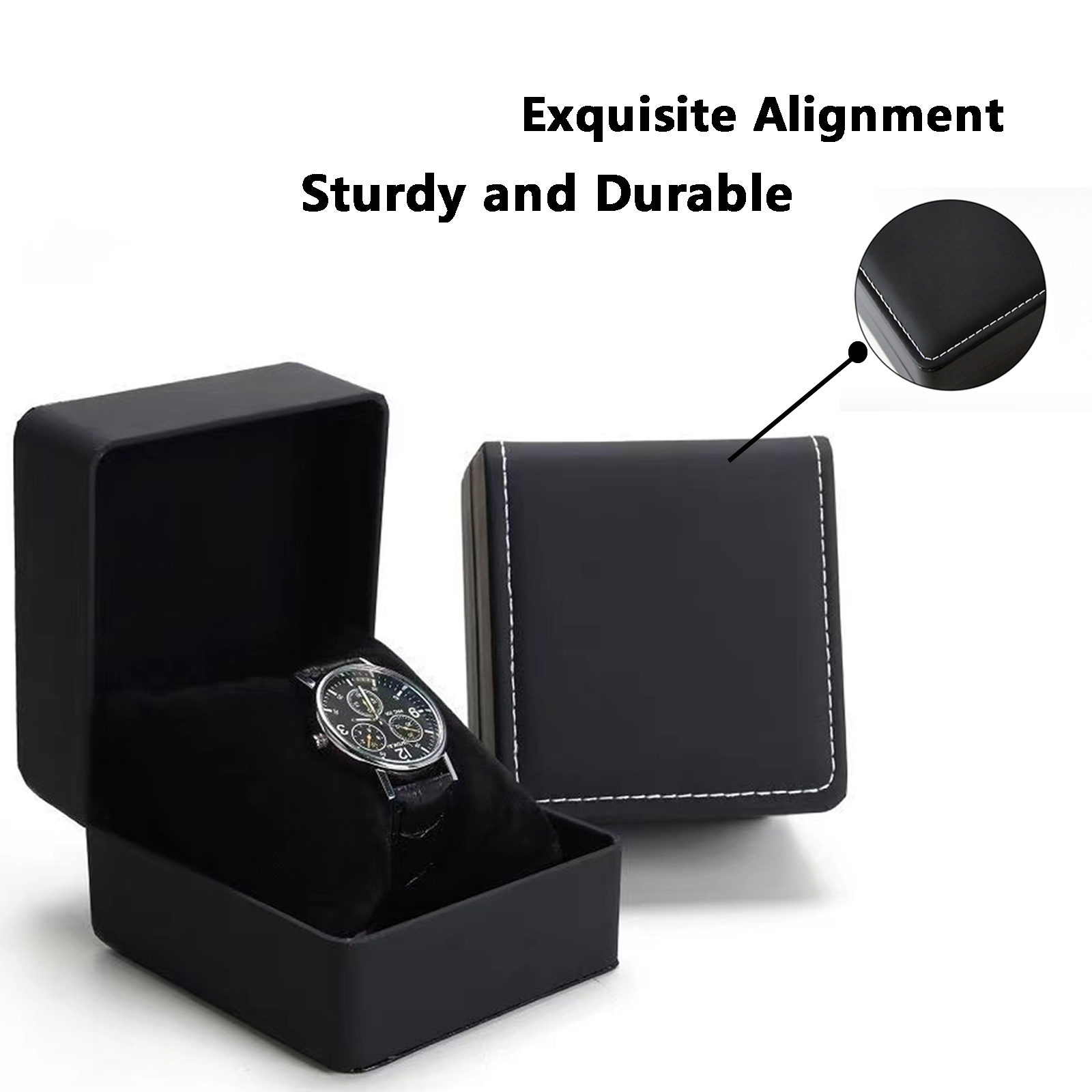 Lnofxas ブラック シングルウォッチ ギフトボックス  - Luxury Watch Packaging Box のレビューと価格