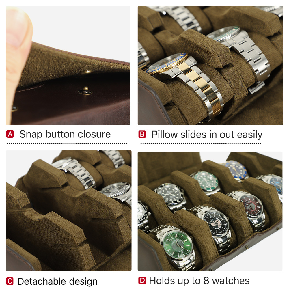 CONTACT'S FAMILY 高級本革8スロット腕時計ロ - Luxury Watch Packaging Box のレビューと価格