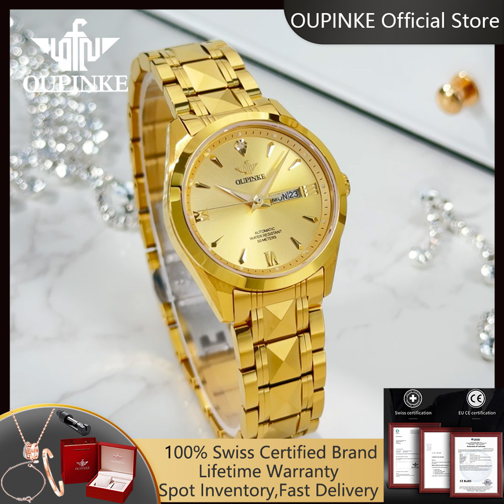 OUPINKE 3306 本物のダイヤモンド レディース腕時 - Luxury Watch Japan のレビューと価格