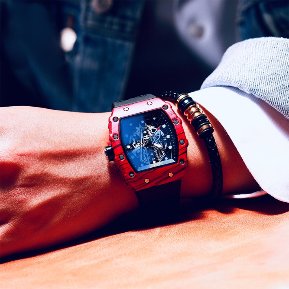 非常に人気のある機能的なメンズクォーツ腕時計で、ユニークな樽 - Luxury Watch Offers のレビューと価格