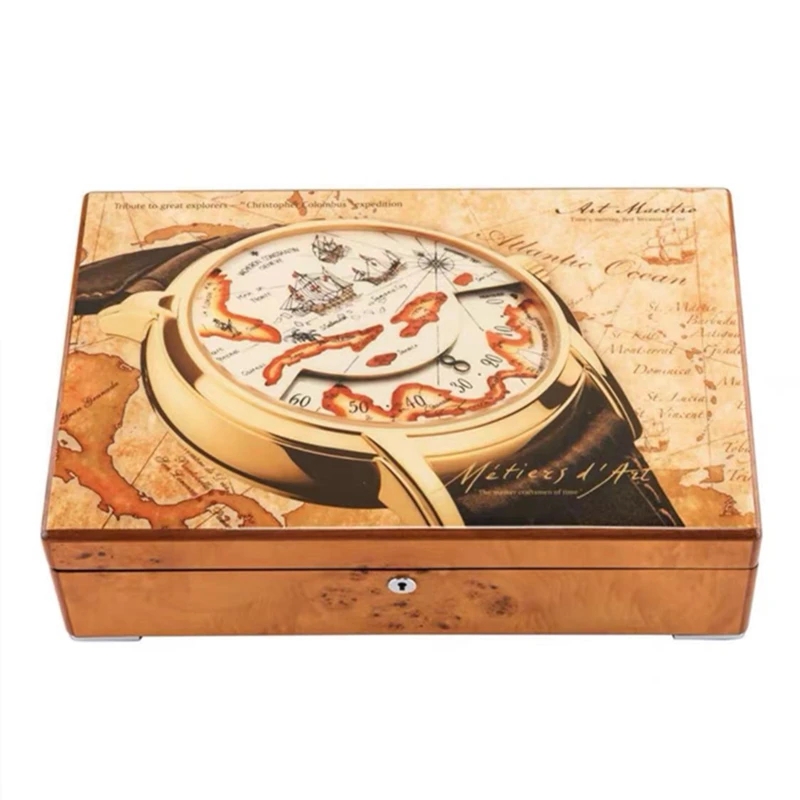 男性用の画像付き木製時計ディスプレイ,高級時計ケース,収納ボ - Luxury Watch Image のレビューと価格