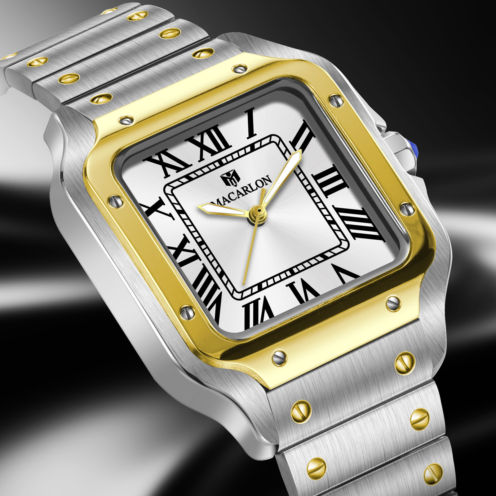 MACARLON スクエア メンズ自動巻き腕時計 中国製NH - Luxury Watch In China のレビューと価格