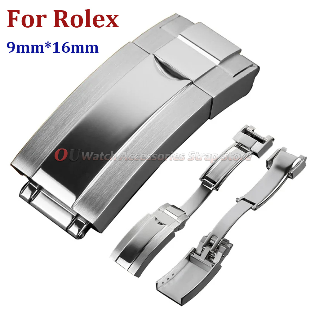 9mmx16mm ステンレス鋼デプロイメントクラスプ ロレッ - Luxury Watch Online のレビューと価格